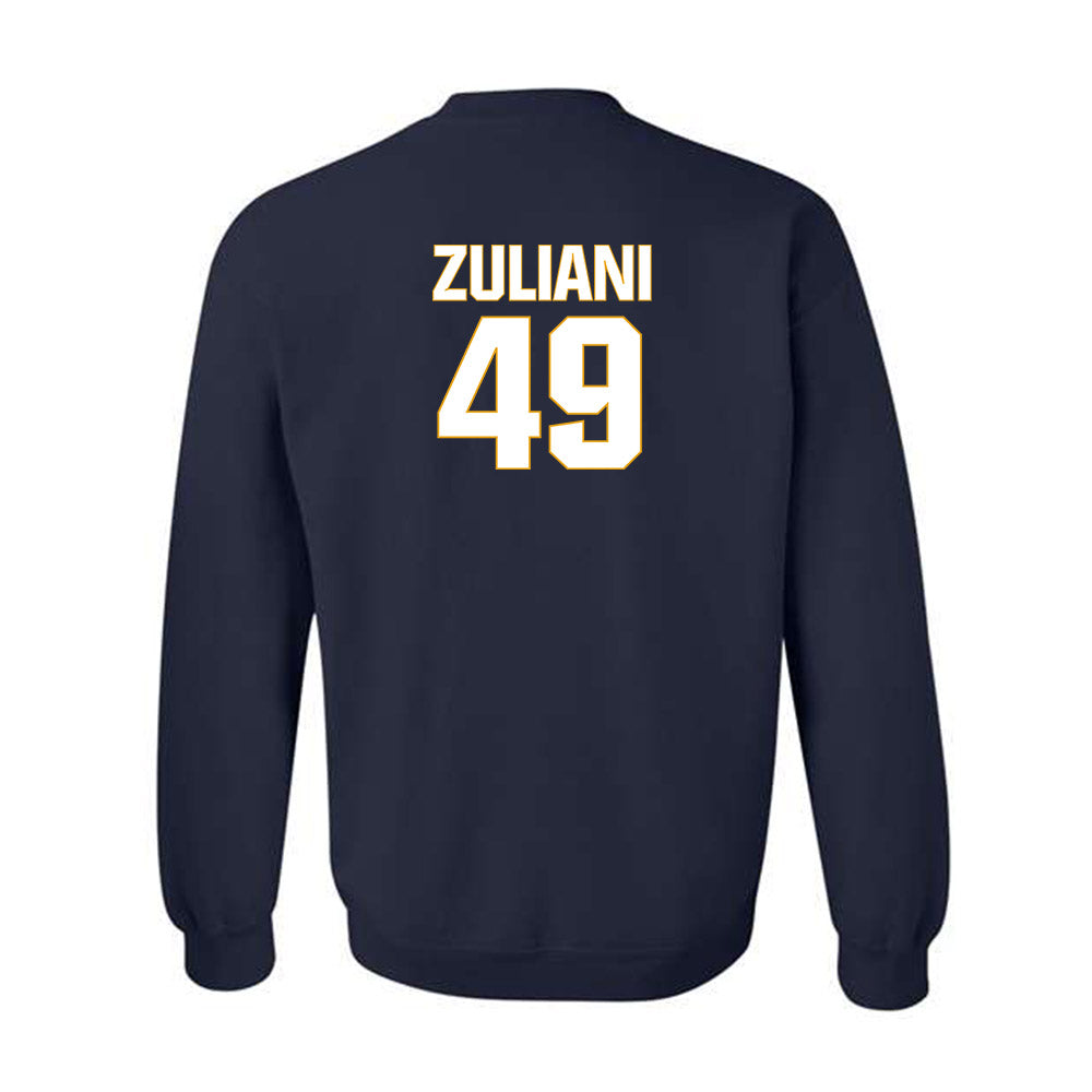 West Virginia - NCAA Football : Carter Zuliani - Fashion Shersey Crewneck Sweatshirt-1
