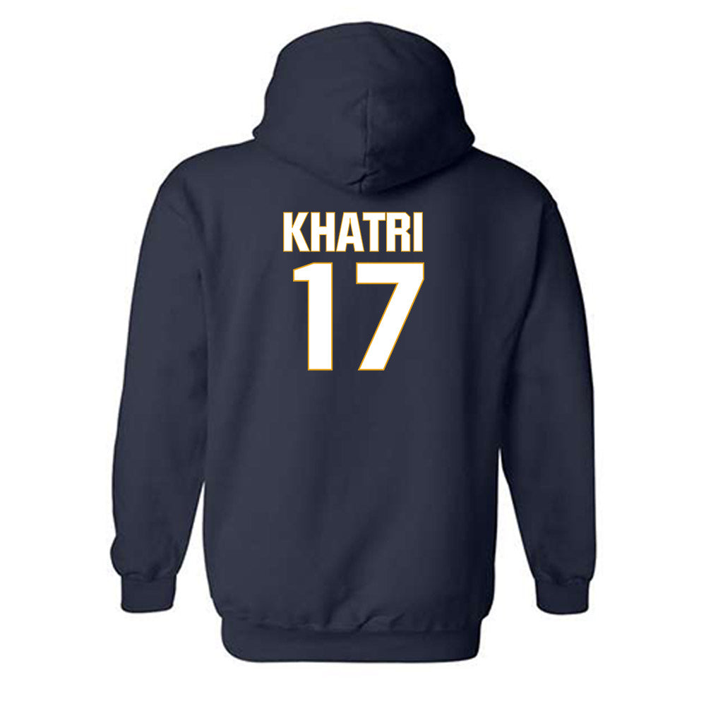 West Virginia - NCAA Football : Miles Khatri - Fashion Shersey Hooded Sweatshirt-1