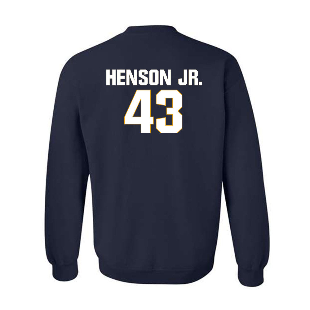 West Virginia - NCAA Football : Kj Henson Jr. - Fashion Shersey Crewneck Sweatshirt-1