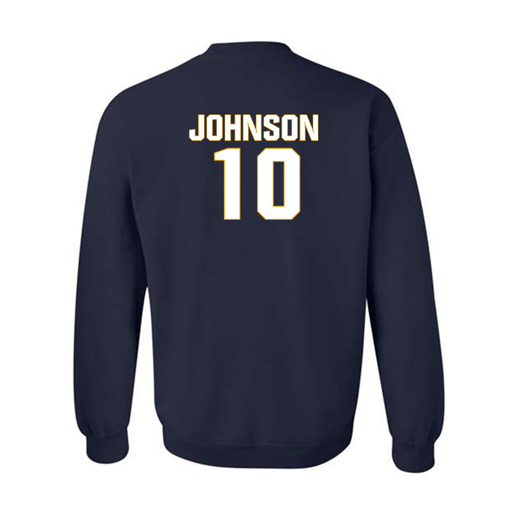 West Virginia - NCAA Football : Jeremiah Johnson - Fashion Shersey Crewneck Sweatshirt-1