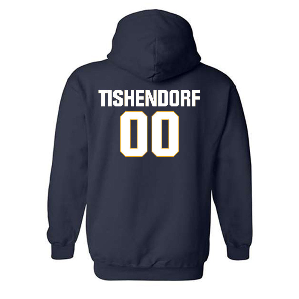 West Virginia - NCAA Football : Noah Tishendorf - Fashion Shersey Hooded Sweatshirt-1