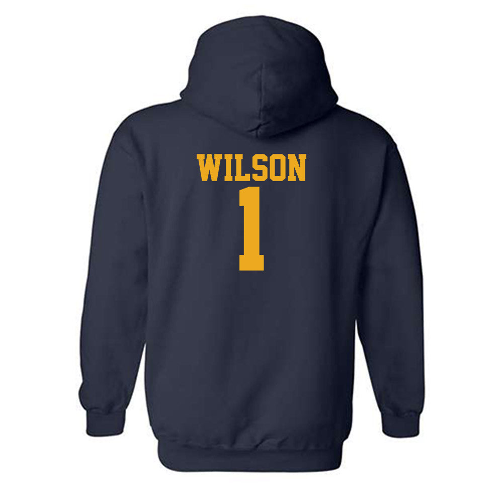 West Virginia - NCAA Women's Basketball : Nylah Wilson - Fashion Shersey Hooded Sweatshirt-1
