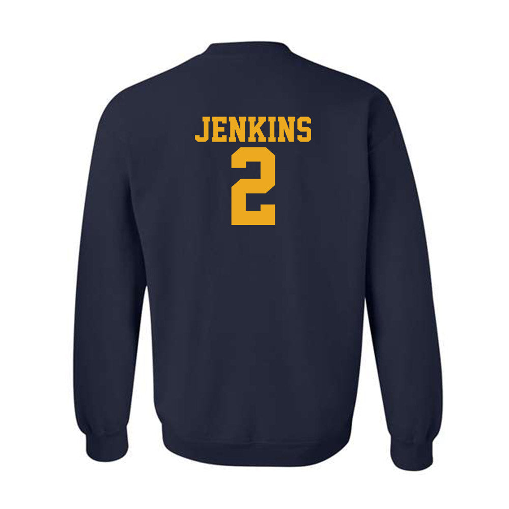 West Virginia - NCAA Men's Basketball : Amir Jenkins - Fashion Shersey Crewneck Sweatshirt-1