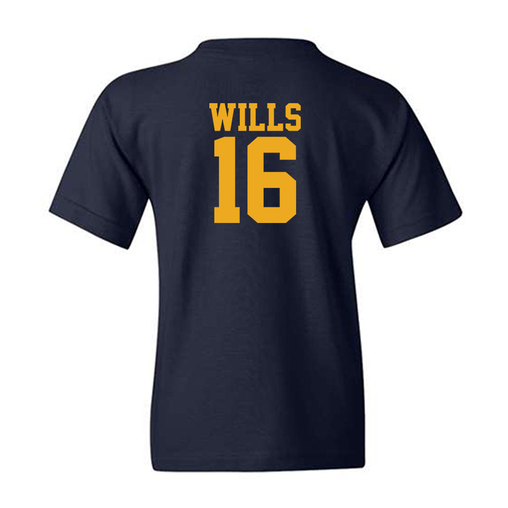 West Virginia - NCAA Baseball : Brock Wills - Fashion Shersey Youth T-Shirt-1