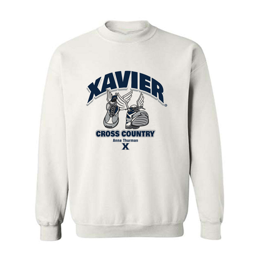 Xavier - NCAA Women's Cross Country : Anna Thurman - Fashion Shersey Crewneck Sweatshirt-0