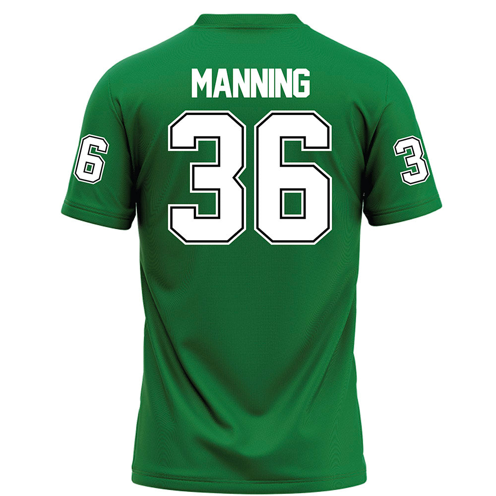 North Texas - NCAA Football : Jaden Manning - Green Football Jersey-1
