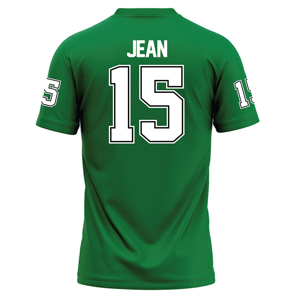 North Texas - NCAA Football : Andy Jean - Green Football Jersey-1