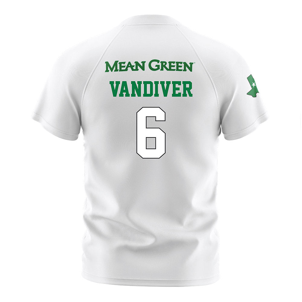 North Texas - NCAA Women's Soccer : Lillian Vandiver - White Stripe Soccer Jersey-1