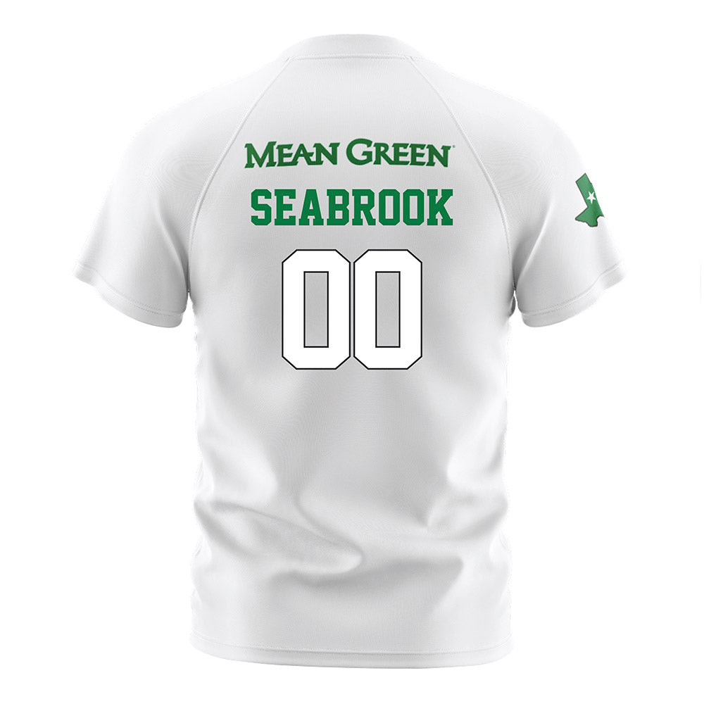 North Texas - NCAA Women's Soccer : Sarah Margaret Seabrook - White Stripe Soccer Jersey-1