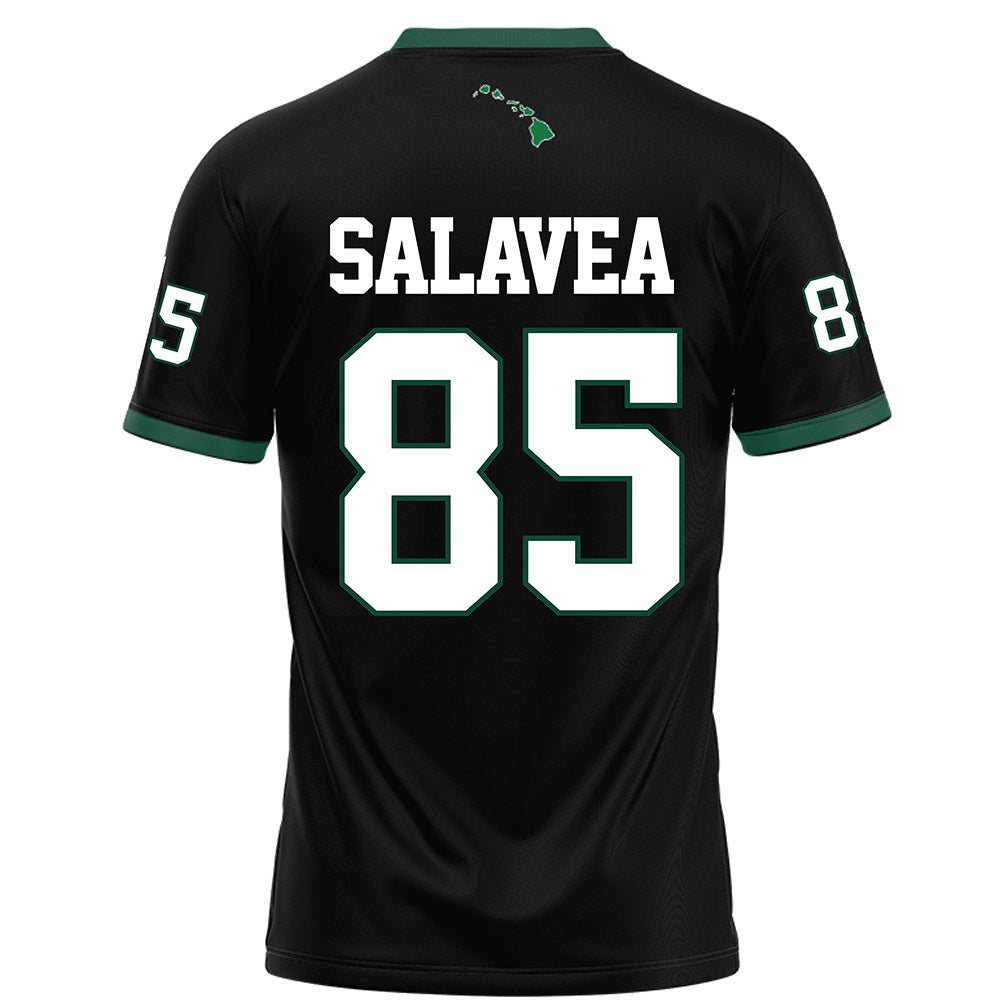 Hawaii - NCAA Football : Oakie Salavea - Black Football Jersey-1