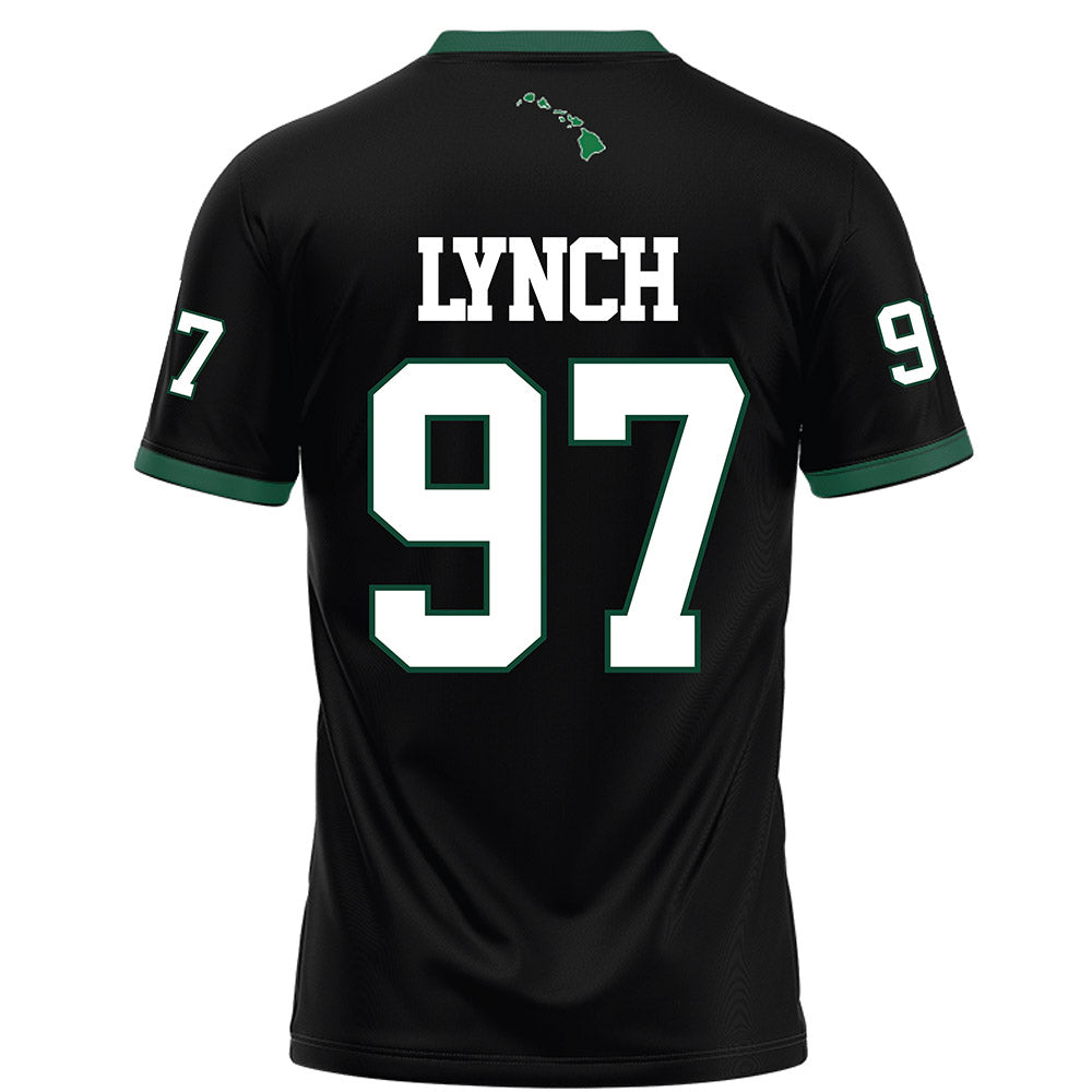 Hawaii - NCAA Football : Jordan Lynch - Black Football Jersey-1