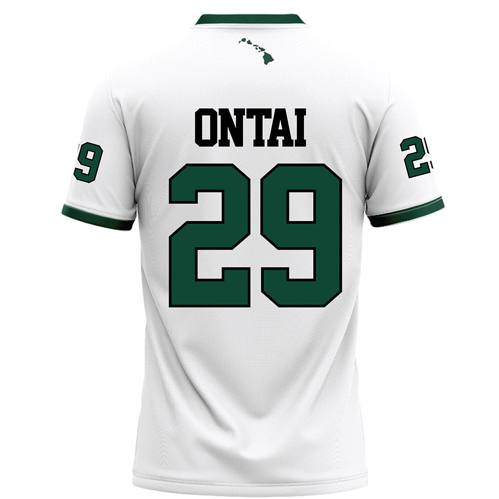 Hawaii - NCAA Football : Kainoa Ontai - Football Jersey-1