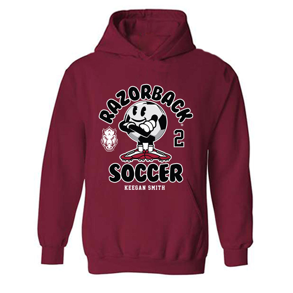 Arkansas - NCAA Women's Soccer : Keegan Smith - Fashion Shersey Hooded Sweatshirt-0