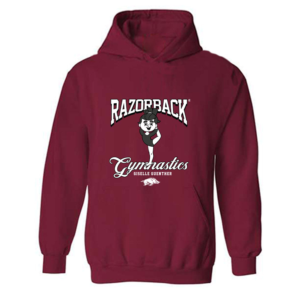 Arkansas - NCAA Women's Gymnastics : Giselle Guenther - Fashion Shersey Hooded Sweatshirt-0