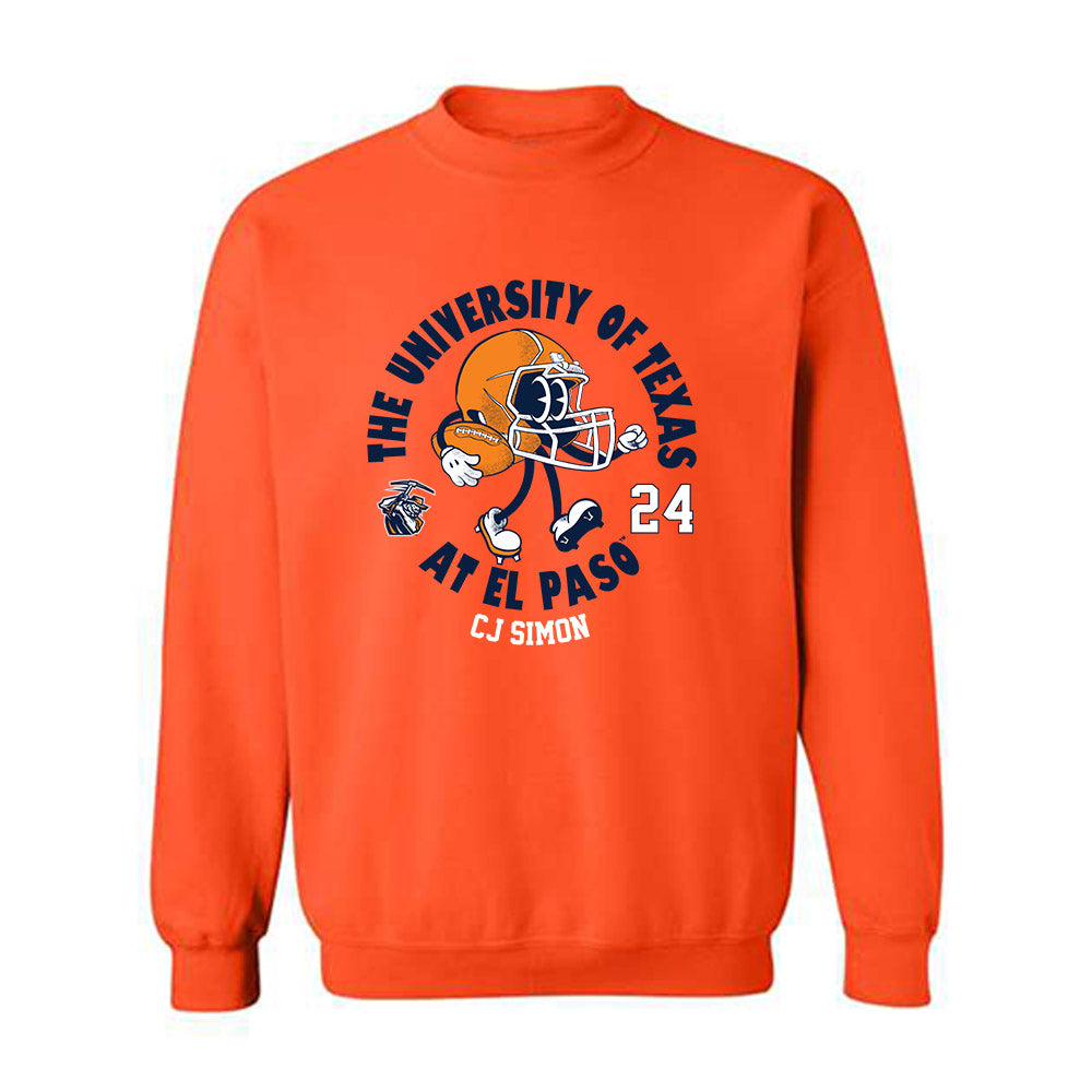 UTEP - NCAA Football : CJ Simon - Fashion Shersey Crewneck Sweatshirt-0