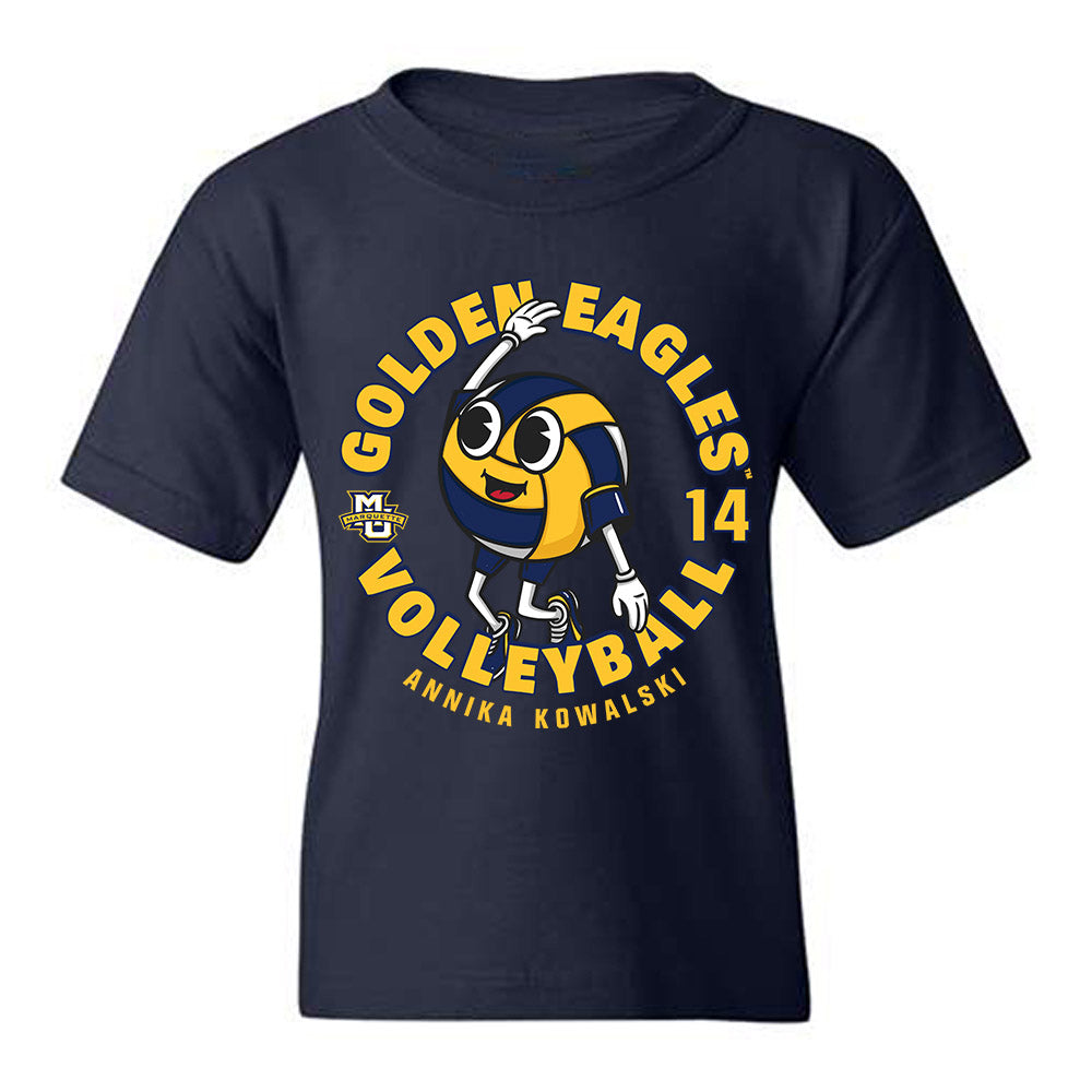 Marquette - NCAA Women's Volleyball : Annika Kowalski - Fashion Shersey Youth T-Shirt-0