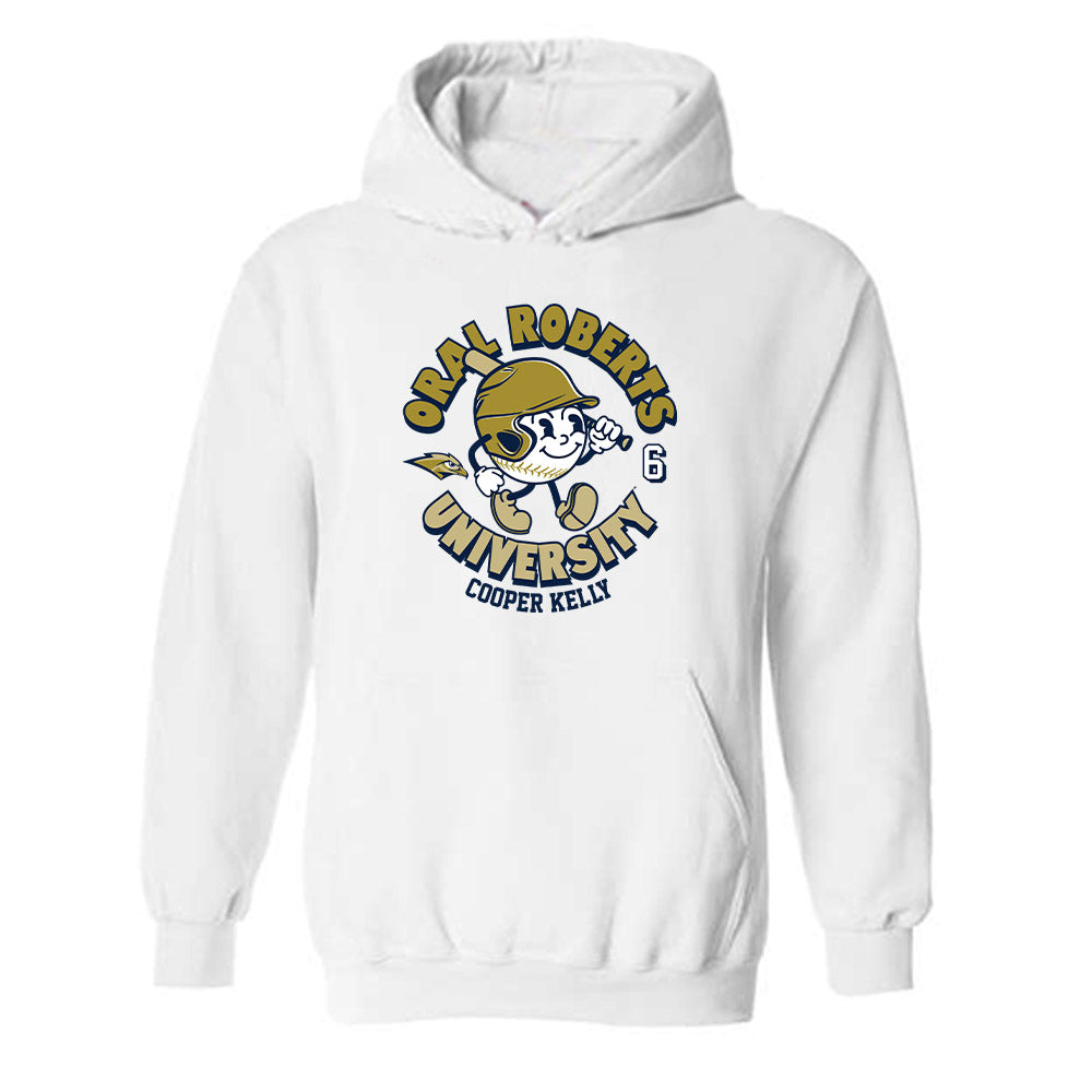 Oral Roberts - NCAA Baseball : Cooper Kelly - Fashion Shersey Hooded Sweatshirt-0