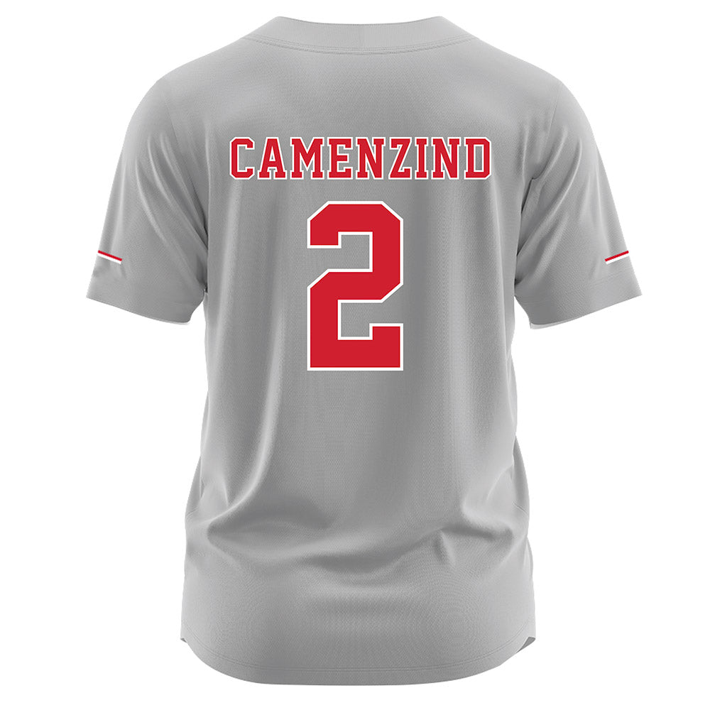 Nebraska - NCAA Softball : Lauren Camenzind - Grey Jersey-1