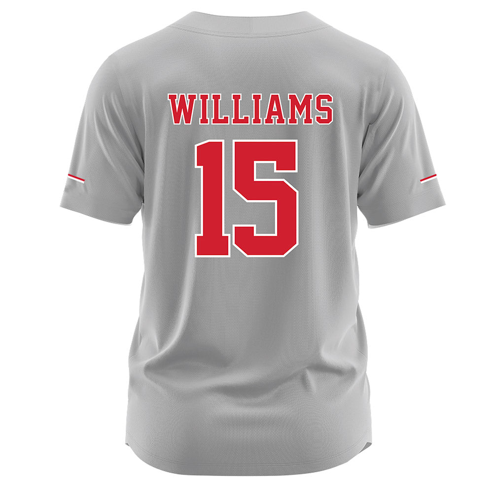 Nebraska - NCAA Softball : Kennadi Williams - Grey Jersey-1