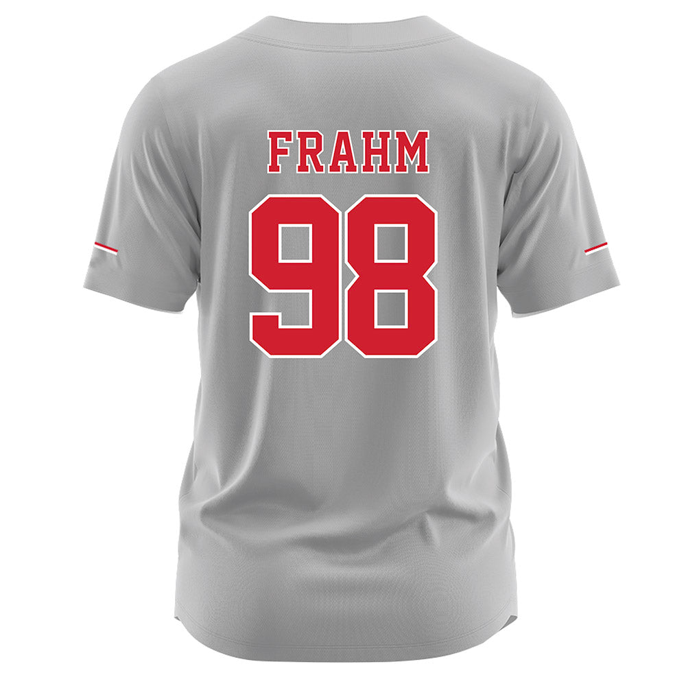 Nebraska - NCAA Softball : Jordyn Frahm - Grey Jersey-1