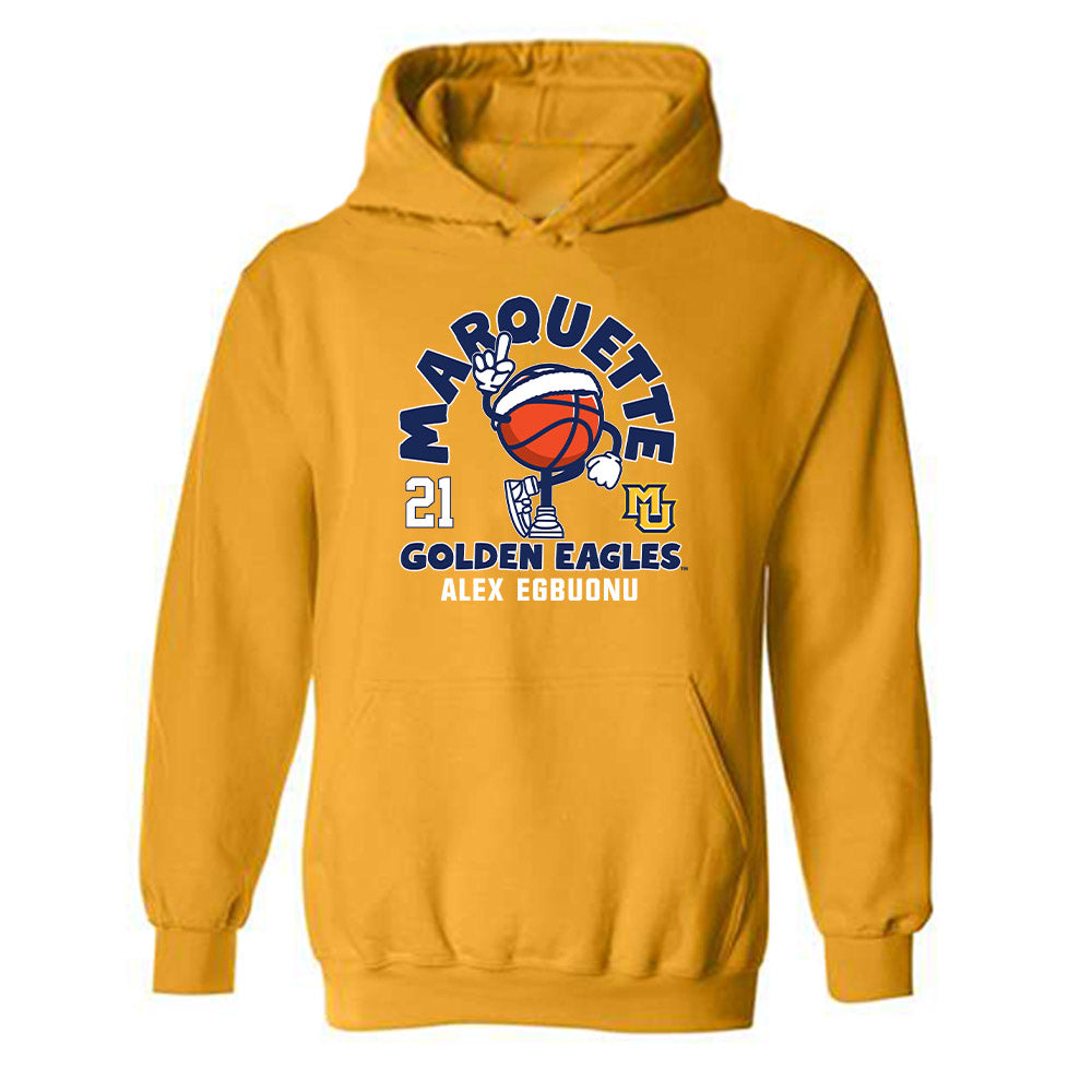 Marquette - NCAA Men's Basketball : Alex Egbuonu - Fashion Shersey Hooded Sweatshirt-0