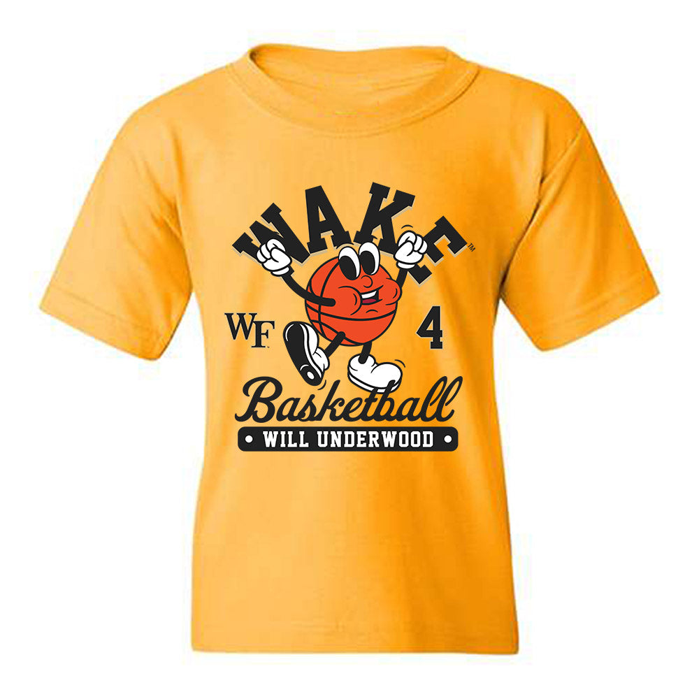 Wake Forest - NCAA Men's Basketball : Will Underwood - Fashion Shersey Youth T-Shirt-0