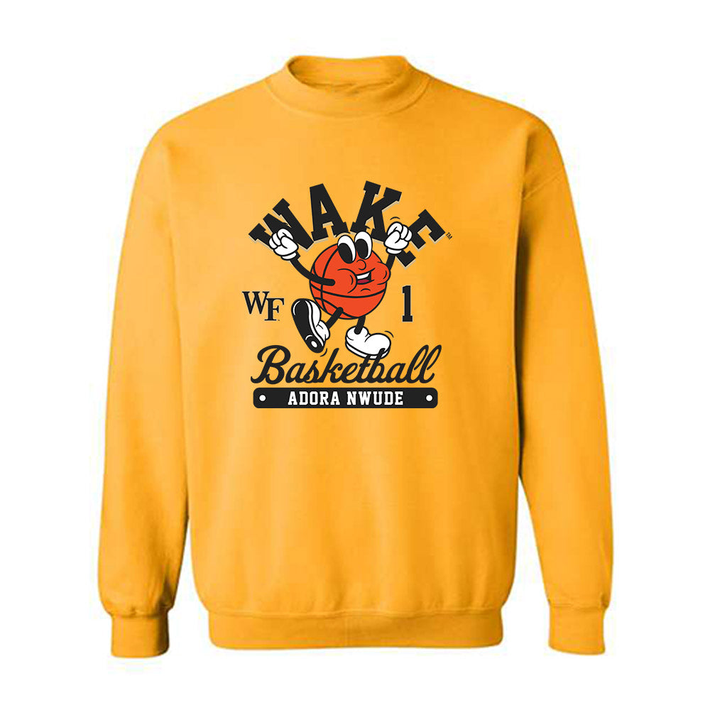 Wake Forest - NCAA Women's Basketball : Adora Nwude - Fashion Shersey Crewneck Sweatshirt-0