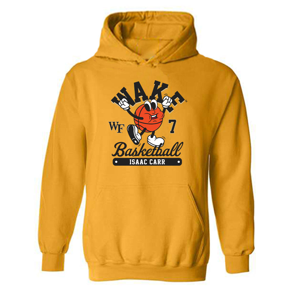 Wake Forest - NCAA Men's Basketball : Isaac Carr - Fashion Shersey Hooded Sweatshirt-0