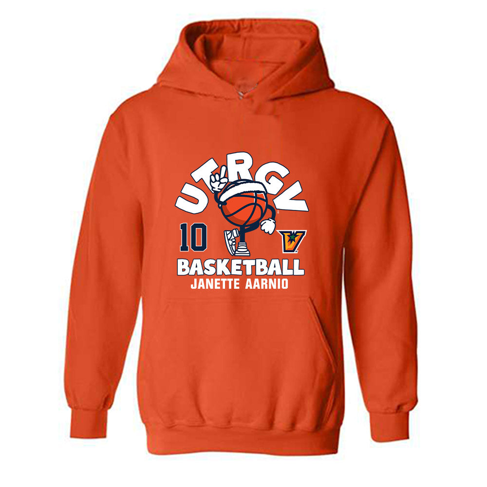 UTRGV - NCAA Women's Basketball : Janette Aarnio - Fashion Shersey Hooded Sweatshirt-0