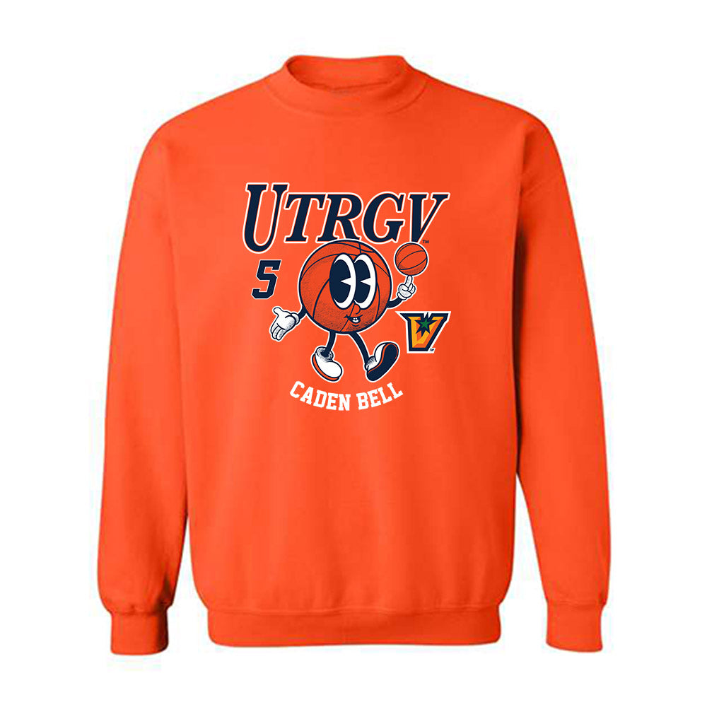 UTRGV - NCAA Men's Basketball : Caden Bell - Fashion Shersey Crewneck Sweatshirt-0