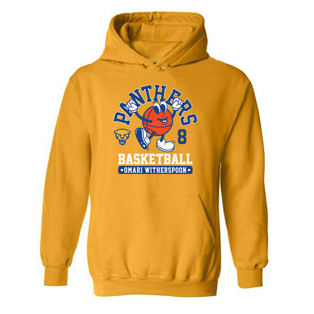 Pittsburgh - NCAA Men's Basketball : Omari Witherspoon - Fashion Shersey Hooded Sweatshirt-0