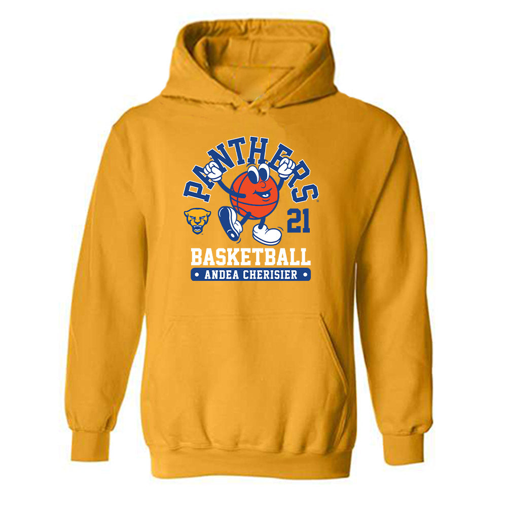 Pittsburgh - NCAA Women's Basketball : Andea Cherisier - Fashion Shersey Hooded Sweatshirt-0