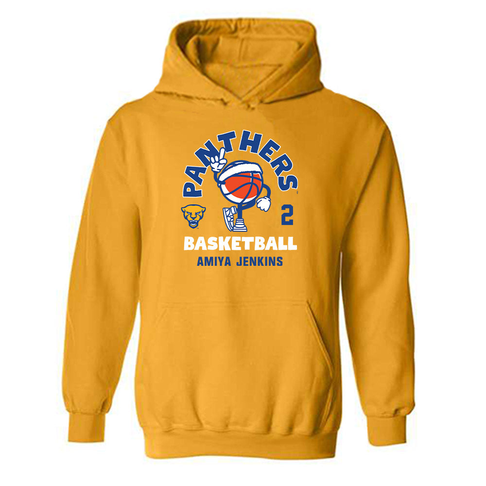 Pittsburgh - NCAA Women's Basketball : Amiya Jenkins - Hooded Sweatshirt