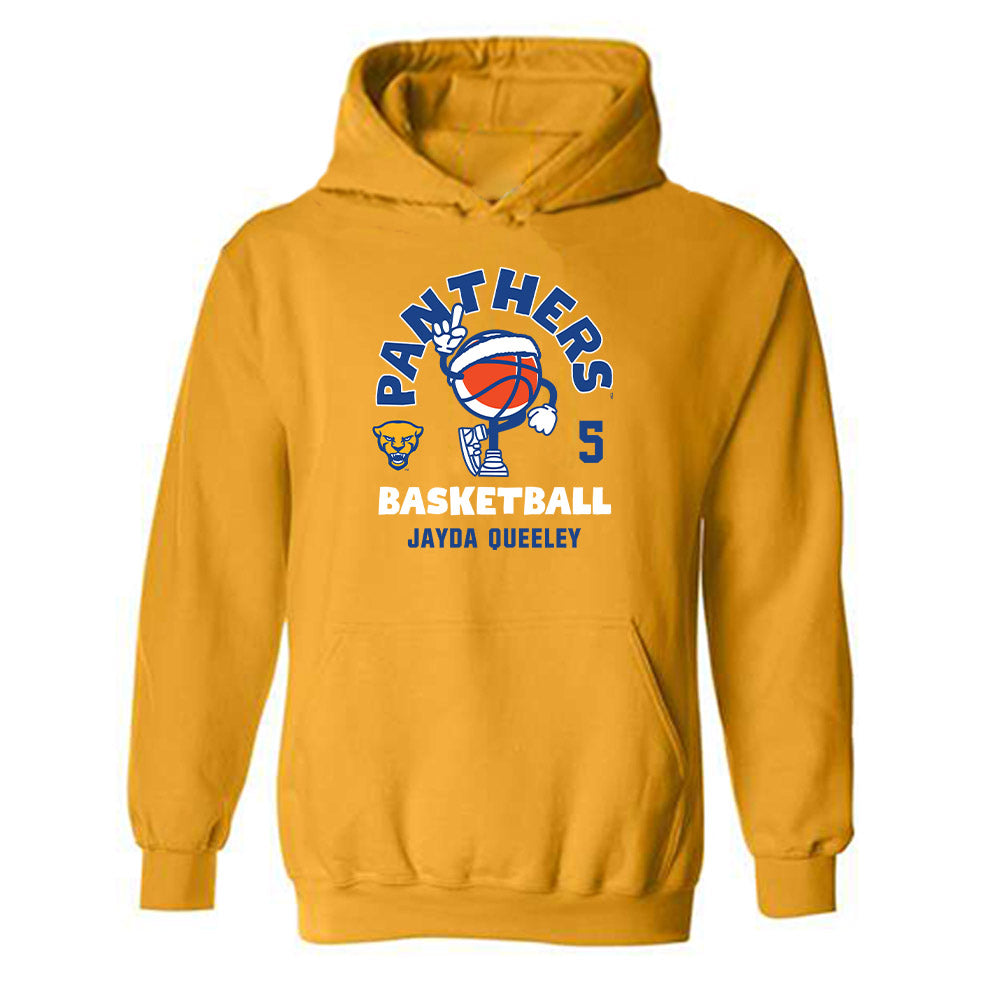 Pittsburgh - NCAA Women's Basketball : Jayda Queeley - Fashion Shersey Hooded Sweatshirt-0