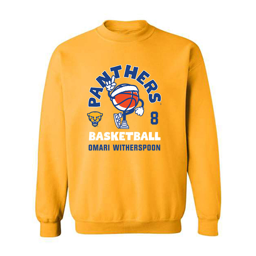 Pittsburgh - NCAA Men's Basketball : Omari Witherspoon - Fashion Shersey Crewneck Sweatshirt-0
