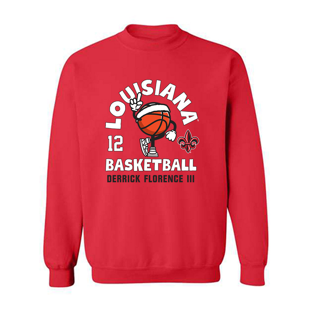 Louisiana - NCAA Men's Basketball : Derrick Florence III - Fashion Shersey Crewneck Sweatshirt-0