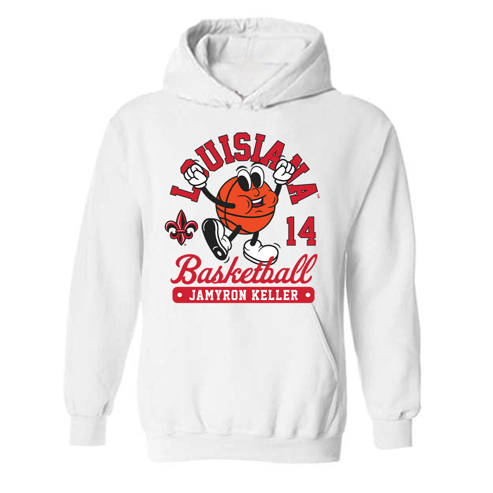 Louisiana - NCAA Men's Basketball : Jamyron Keller - Fashion Shersey Hooded Sweatshirt-0