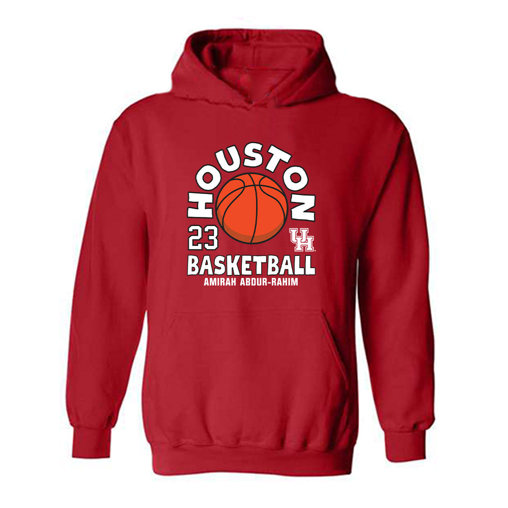 Houston - NCAA Women's Basketball : Amirah Abdur-Rahim - Fashion Shersey Hooded Sweatshirt-0