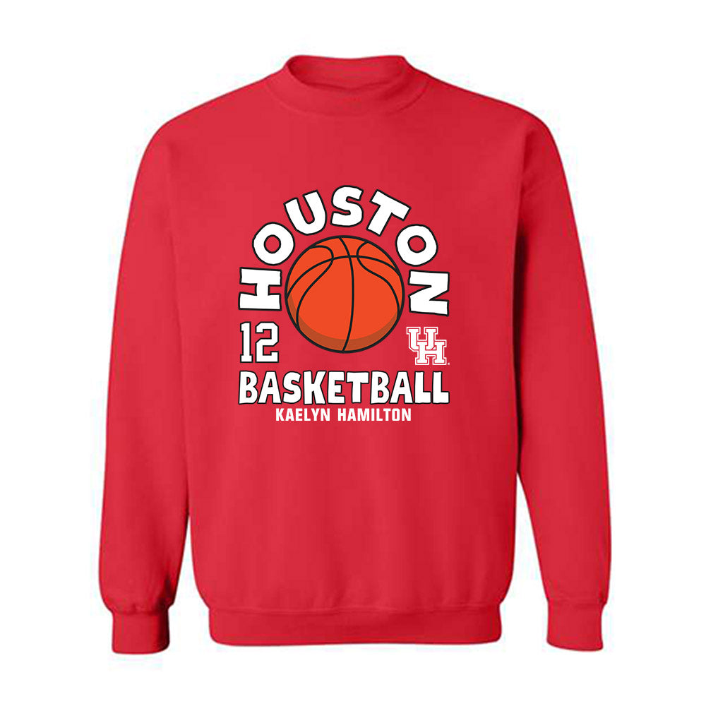 Houston - NCAA Women's Basketball : Kaelyn Hamilton - Fashion Shersey Crewneck Sweatshirt-0