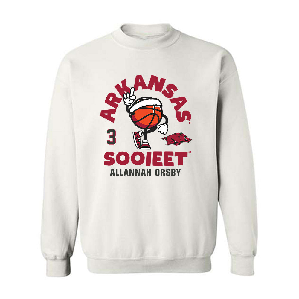Arkansas - NCAA Women's Basketball : Allannah Orsby - Fashion Shersey Crewneck Sweatshirt-0