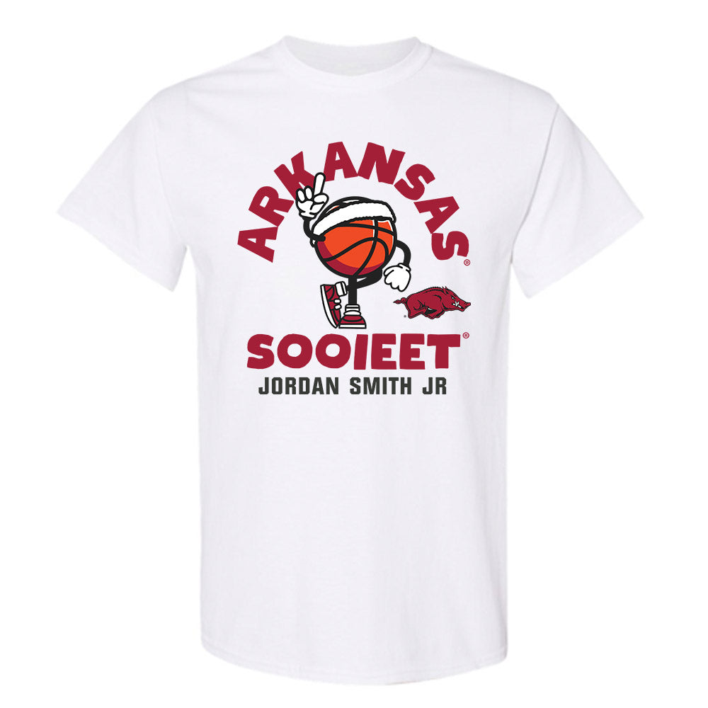 Arkansas - NCAA Men's Basketball : Jordan Smith Jr - Fashion Shersey T-Shirt-0