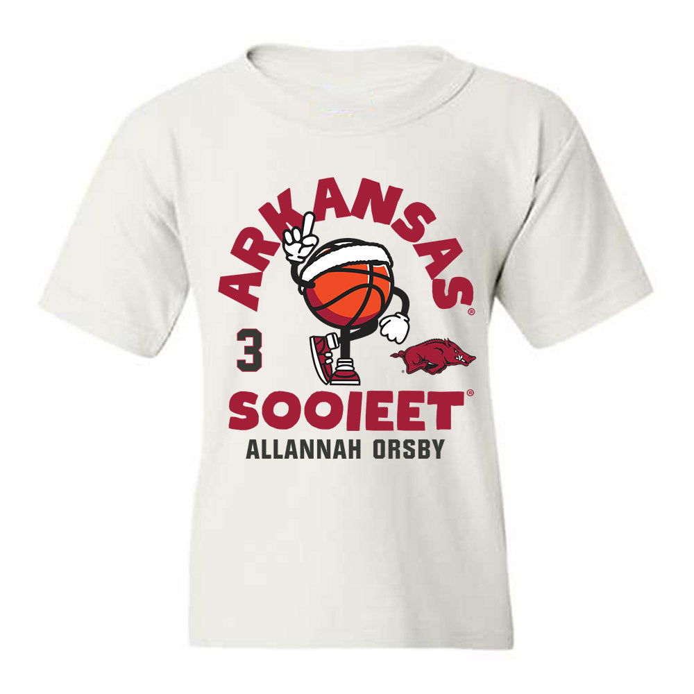 Arkansas - NCAA Women's Basketball : Allannah Orsby - Fashion Shersey Youth T-Shirt-0