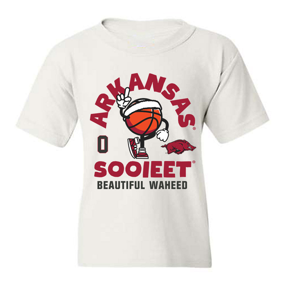 Arkansas - NCAA Women's Basketball : Beautiful Waheed - Fashion Shersey Youth T-Shirt-0