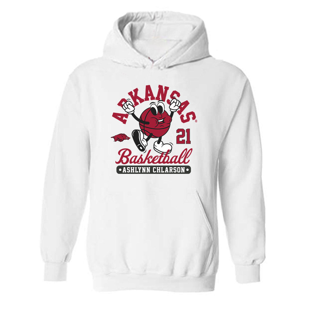 Arkansas - NCAA Women's Basketball : Ashlynn Chlarson - Fashion Shersey Hooded Sweatshirt-0