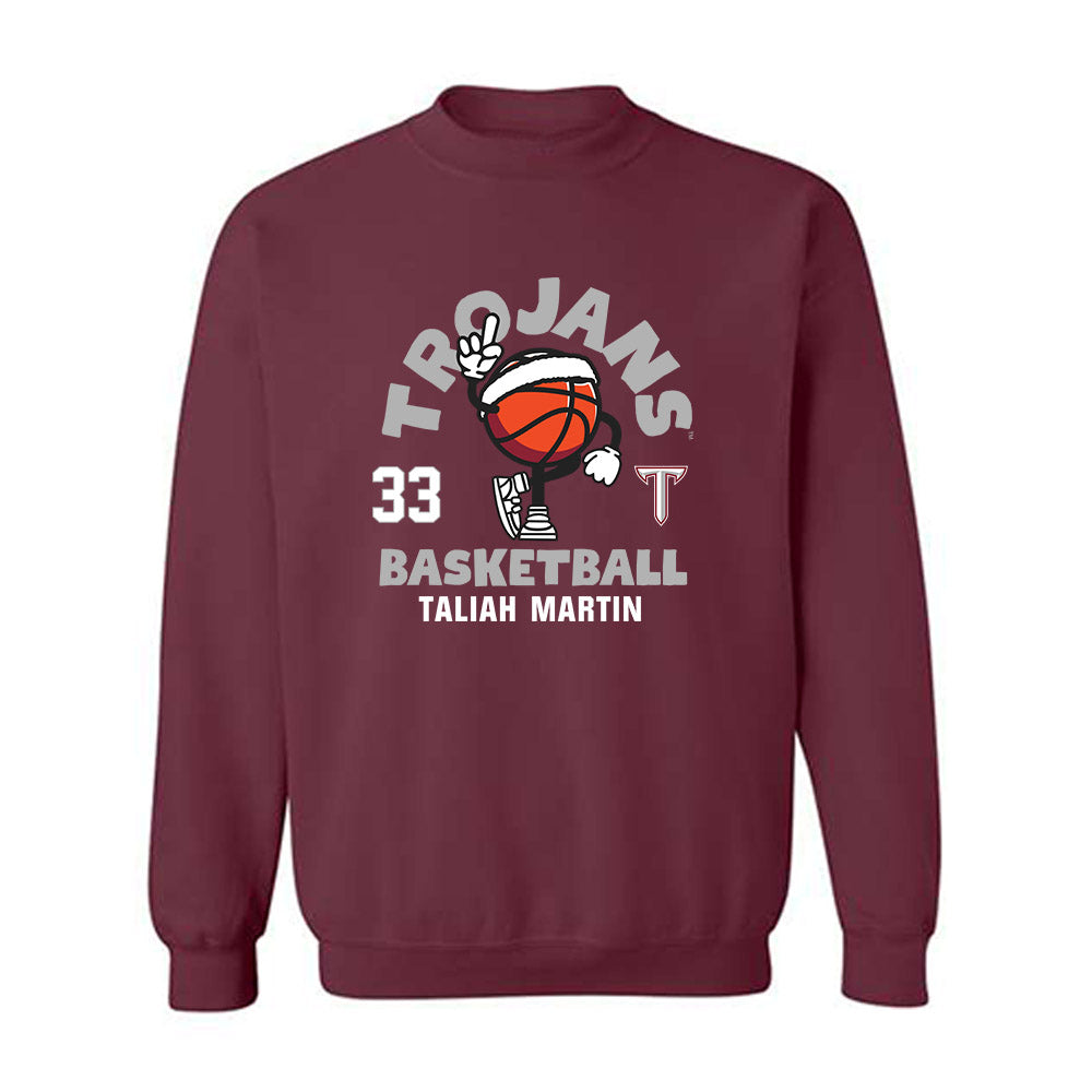 Troy - NCAA Women's Basketball : Taliah Martin - Fashion Shersey Crewneck Sweatshirt-0