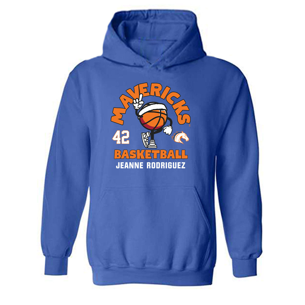 Texas Arlington - NCAA Women's Basketball : Jeanne Rodriguez - Fashion Shersey Hooded Sweatshirt-0