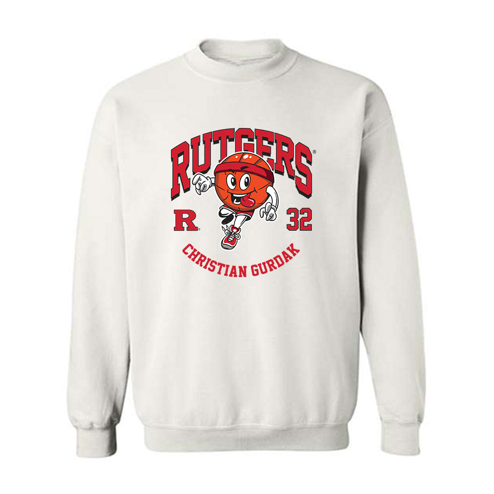 Rutgers - NCAA Men's Basketball : Christian Gurdak - Fashion Shersey Crewneck Sweatshirt-0