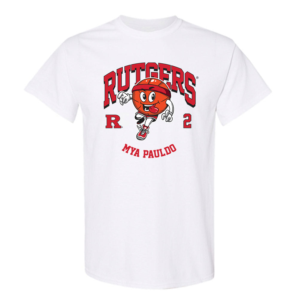 Rutgers - NCAA Women's Basketball : Mya Pauldo - Fashion Shersey T-Shirt-0