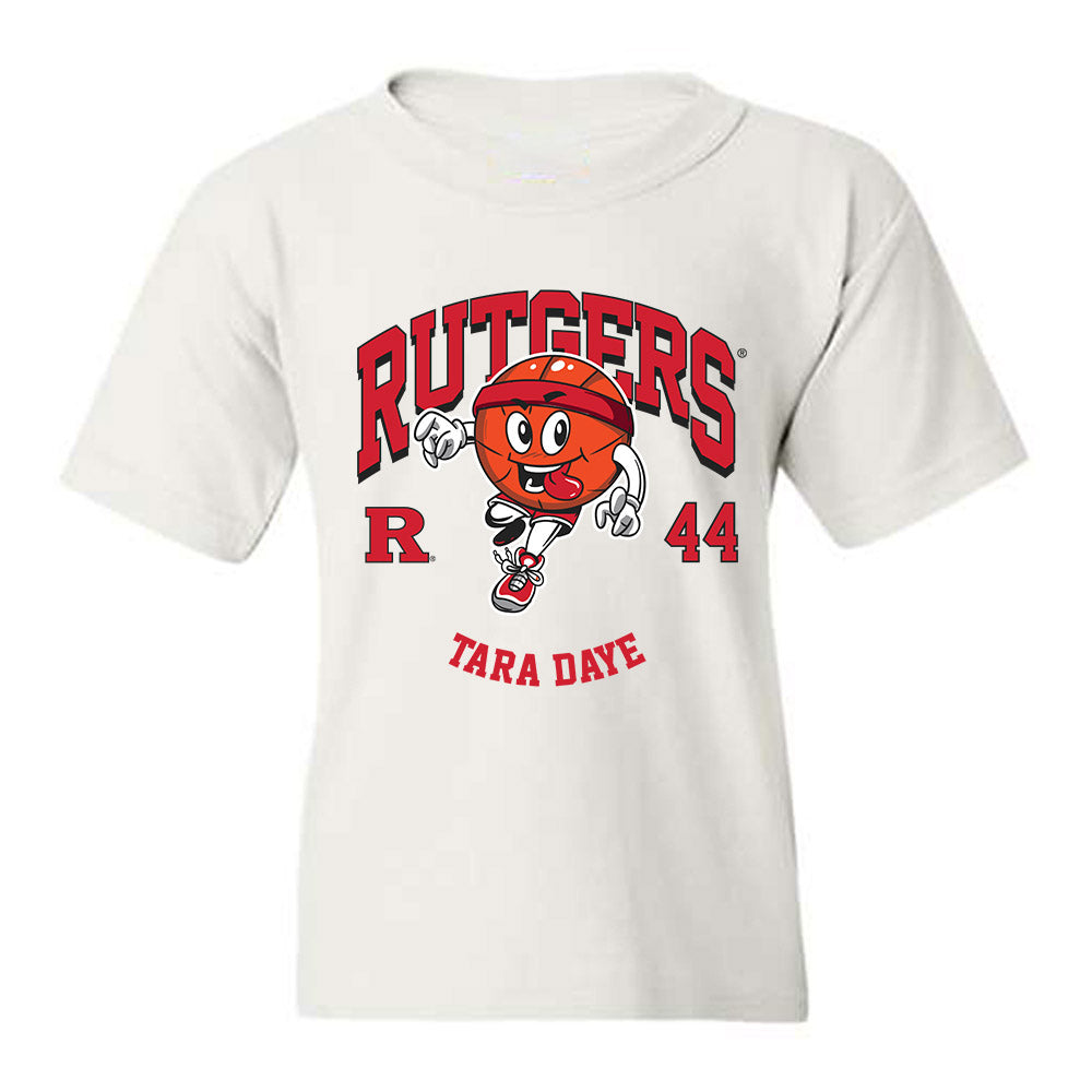 Rutgers - NCAA Women's Basketball : Tara Daye - Fashion Shersey Youth T-Shirt-0