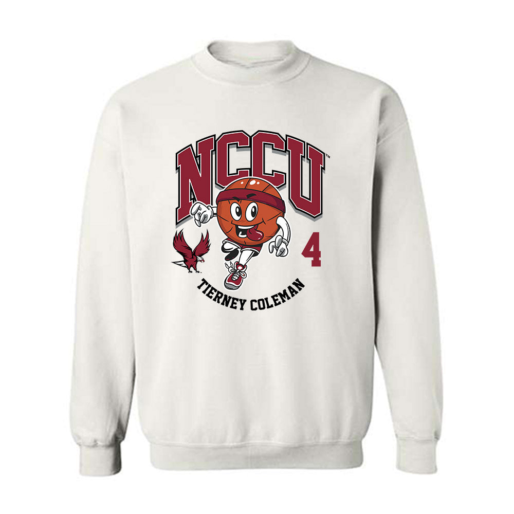 NCCU - NCAA Women's Basketball : Tierney Coleman - Fashion Shersey Crewneck Sweatshirt-0